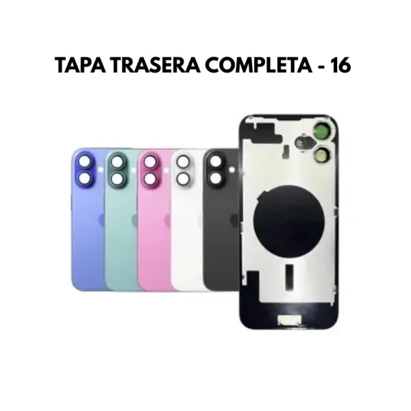 Tapa Trasera Completa - Iphone 16
